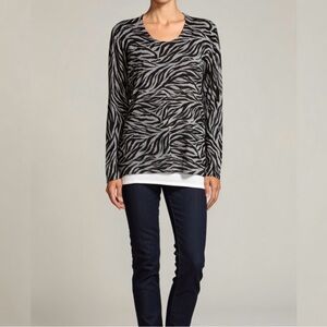 Calvin Klein Layered-look Lightweight Sweater Sz Large